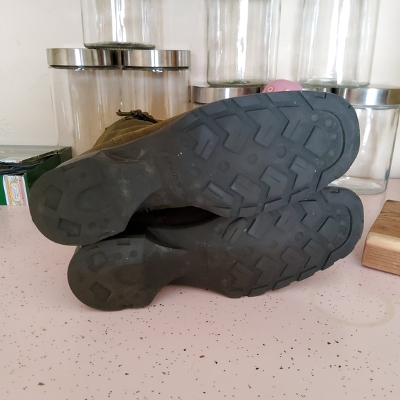 AQUATALIA Romanian Loden Green Suede Boots Forest Elf Boho Size 8 - Picture 8 of 10